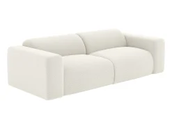 Discount Maison Céphy Sofá de 3 lugares em tecido bouclé cor branca POGNI da Branco