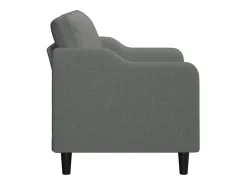 Clearance Sofá de 2 lugares em tecido 140 cm -escuro PT114817 Cinzento