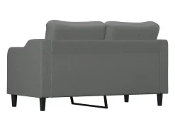 Clearance Sofá de 2 lugares em tecido 140 cm -escuro PT114817 Cinzento