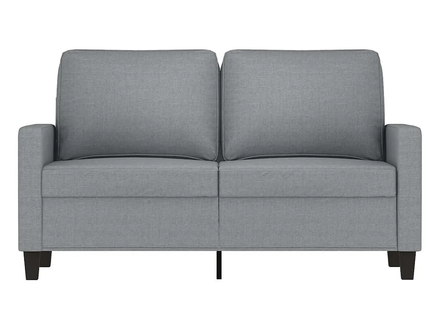 Discount Sofá de 2 lugares em tecido 120 cm -claro PT131988 Cinzento