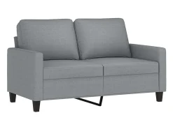 Discount Sofá de 2 lugares em tecido 120 cm -claro PT131988 Cinzento
