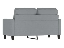 Discount Sofá de 2 lugares em tecido 120 cm -claro PT131988 Cinzento