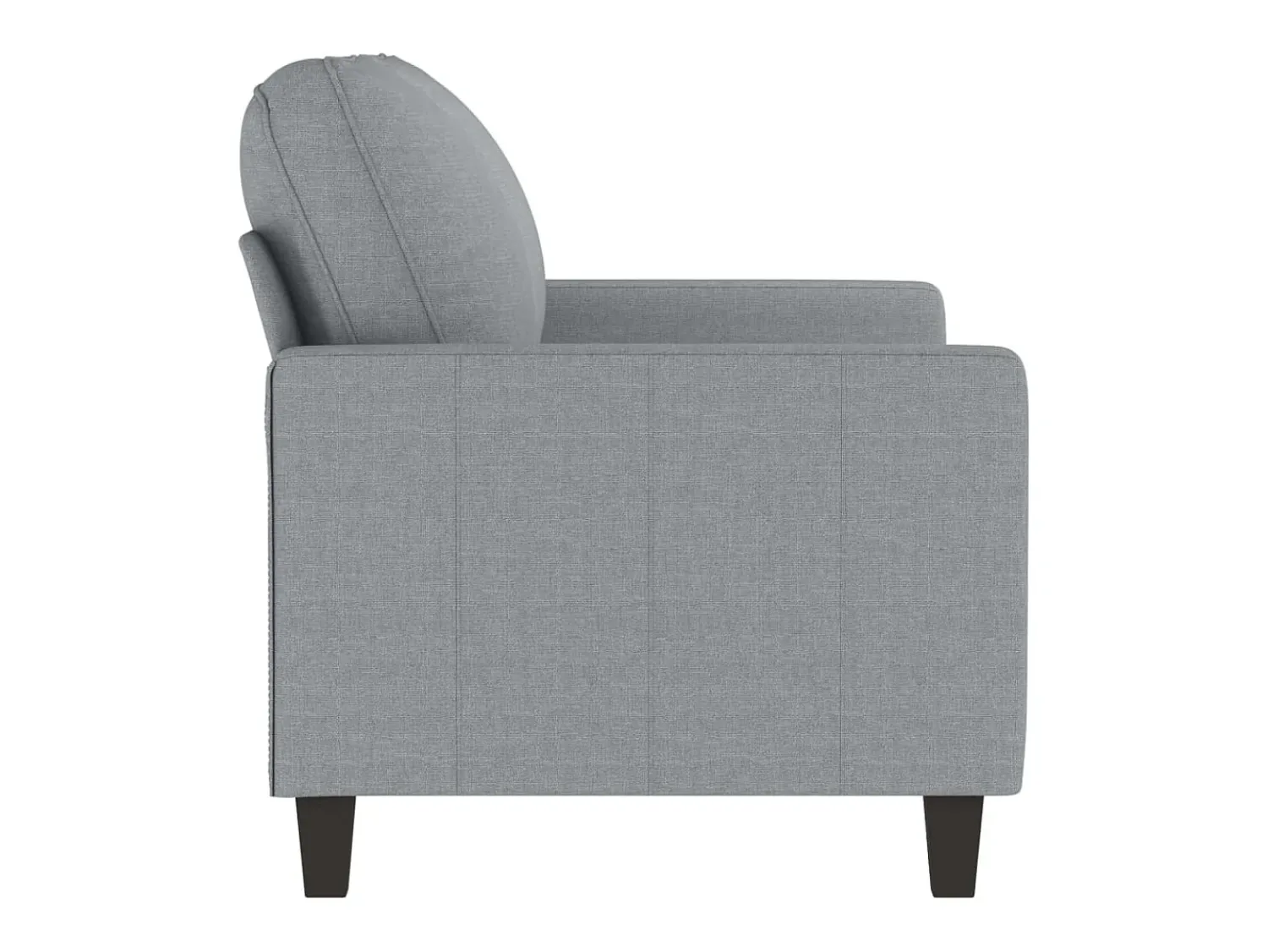 Discount Sofá de 2 lugares em tecido 120 cm -claro PT131988 Cinzento