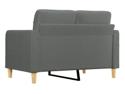 Sofá* Sofá de 2 lugares em tecido 120 cm -escuro PT636881 Cinzento