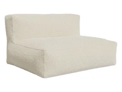 Sofá*Vente-unique Sofá de 2 lugares em tecido bouclé cor NOUMARA Branco sujo