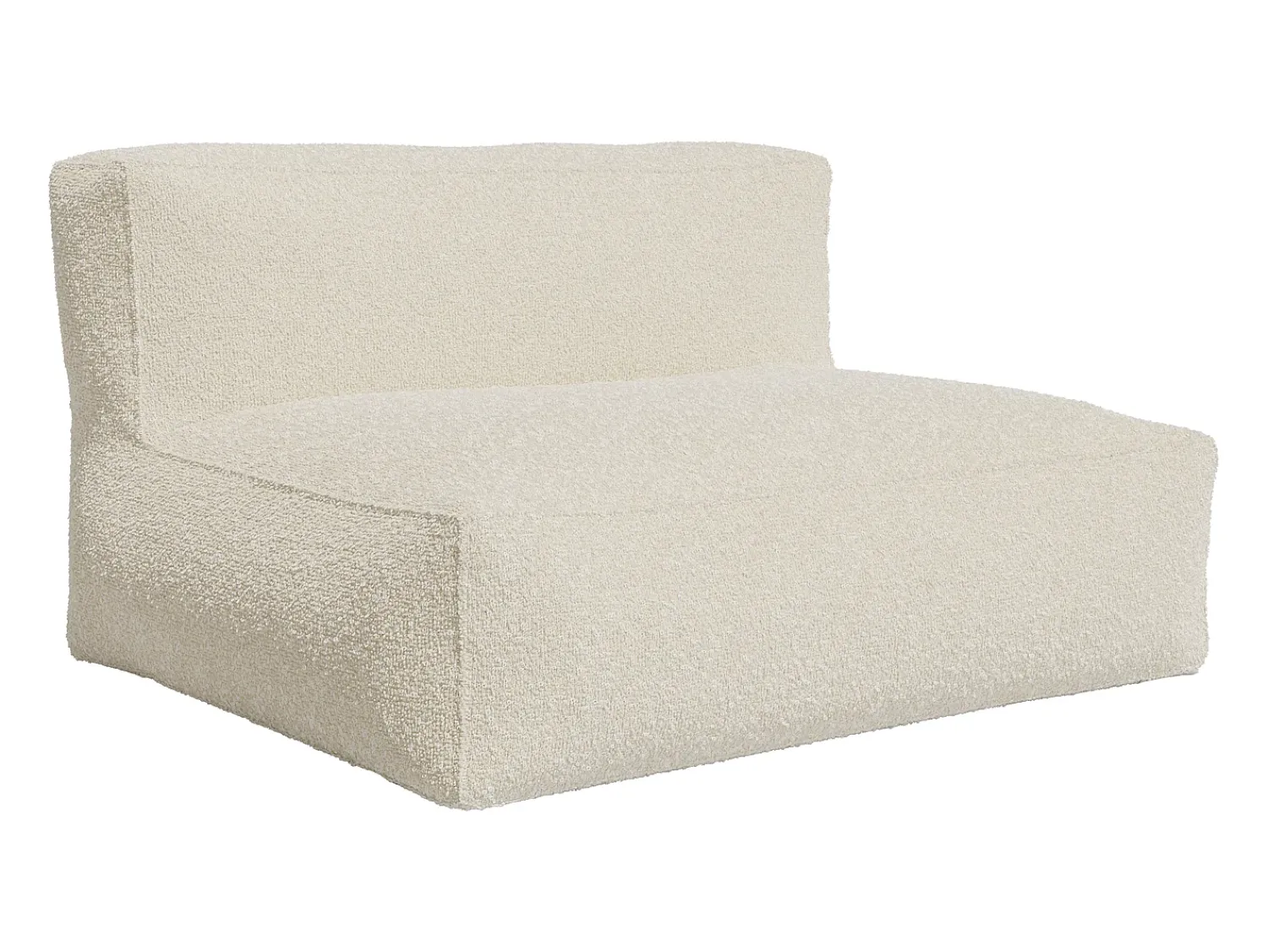 Sofá*Vente-unique Sofá de 2 lugares em tecido bouclé cor NOUMARA Branco sujo