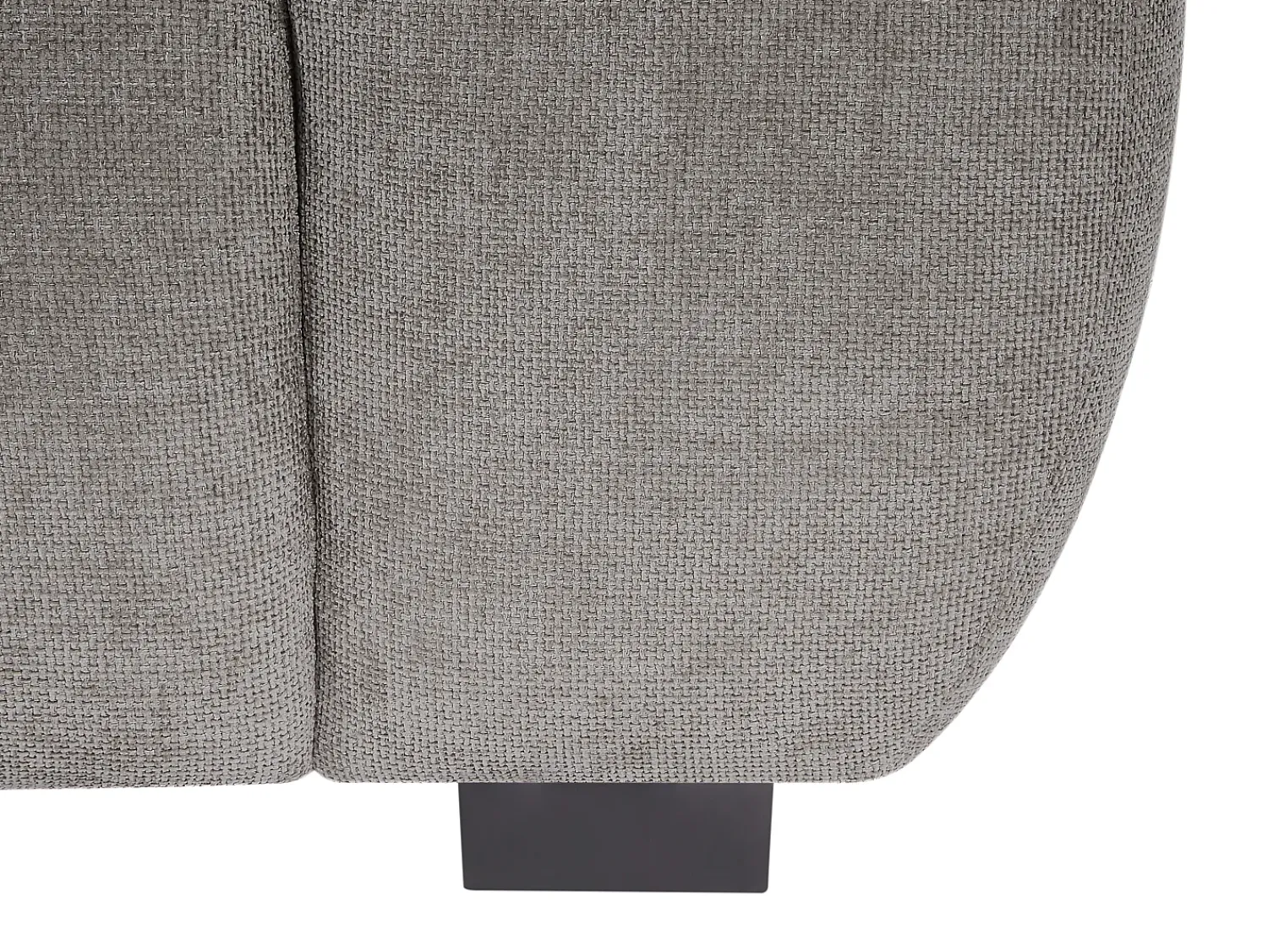 Vente-unique Sofá de 3 lugares em tecido cinza efeito acolchoado estilo design BERENIA^ Sofá