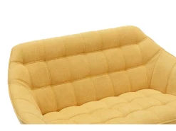 Sofá*Vente-unique Sofá de 2 lugares em tecido estilo escandinavo CASERTA Amarelo mostarda