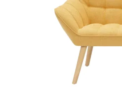 Sofá*Vente-unique Sofá de 2 lugares em tecido estilo escandinavo CASERTA Amarelo mostarda