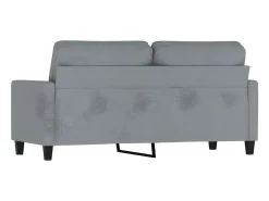 Sofá* Sofá de 2 lugares em tecido 140 cm -claro PT368852 Cinzento