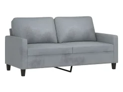 Sofá* Sofá de 2 lugares em tecido 140 cm -claro PT368852 Cinzento