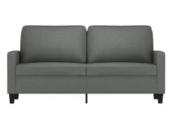Sofá| Sofá de 2 lugares em tecido 140 cm -escuro PT314827 Cinzento