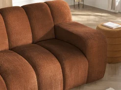 Vente-unique Sofá de 3 lugares em tecido chenille BELADON^ Sofá