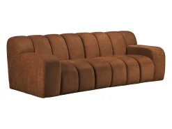 Vente-unique Sofá de 3 lugares em tecido chenille BELADON^ Sofá