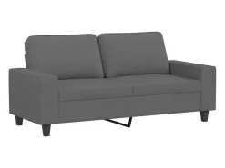 Hot Sofá de 2 lugares em tecido 140 cm -escuro PT285537 Cinzento