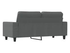 Hot Sofá de 2 lugares em tecido 140 cm -escuro PT285537 Cinzento