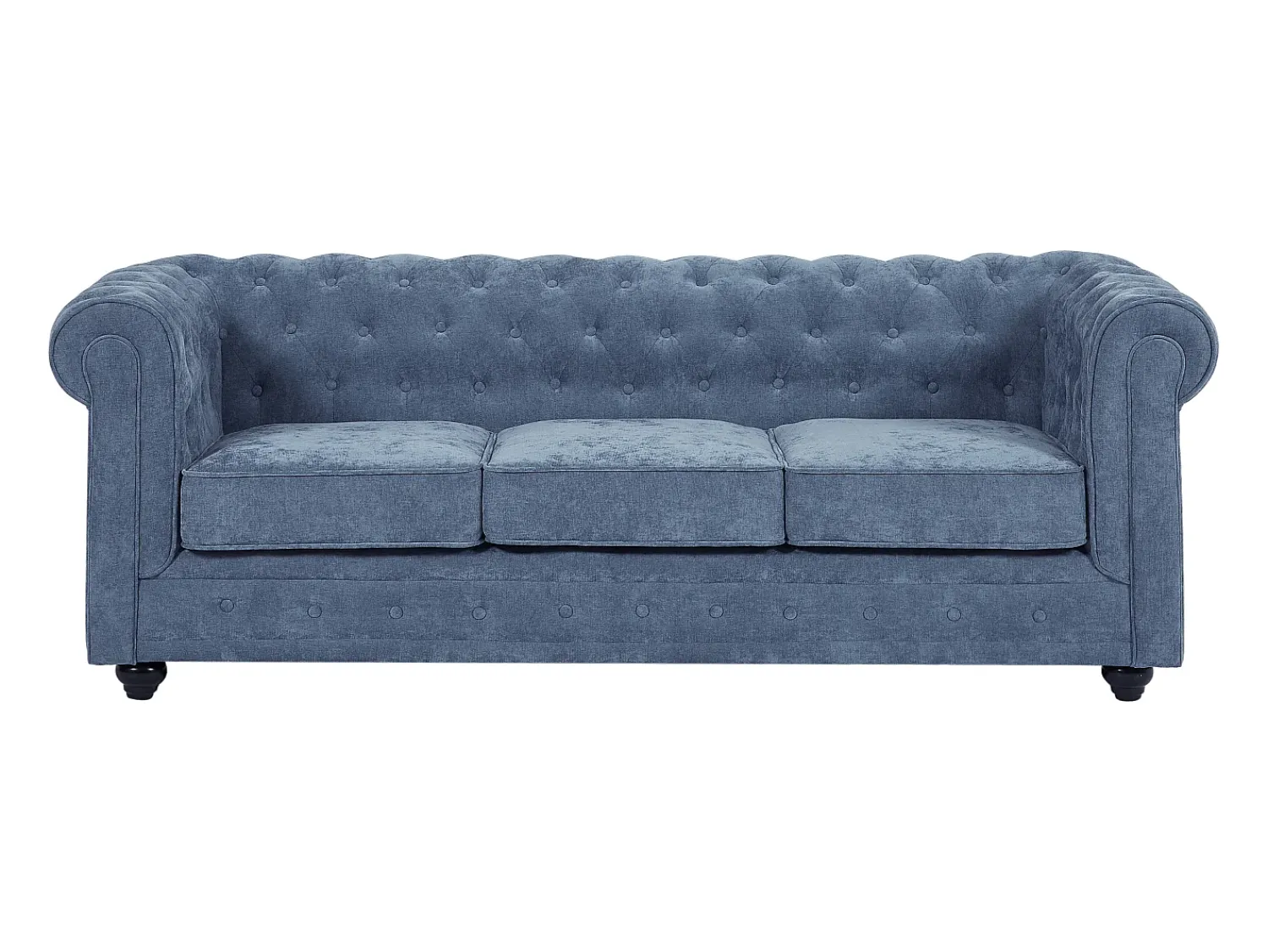 Vente-unique Sofá de 3 lugares em tecido de cor CHESTERFIELD^ Sofá