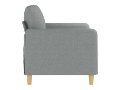 Sofá| Sofá de 2 lugares em tecido 120 cm cinzento-claro PT792059 Cinzento claro