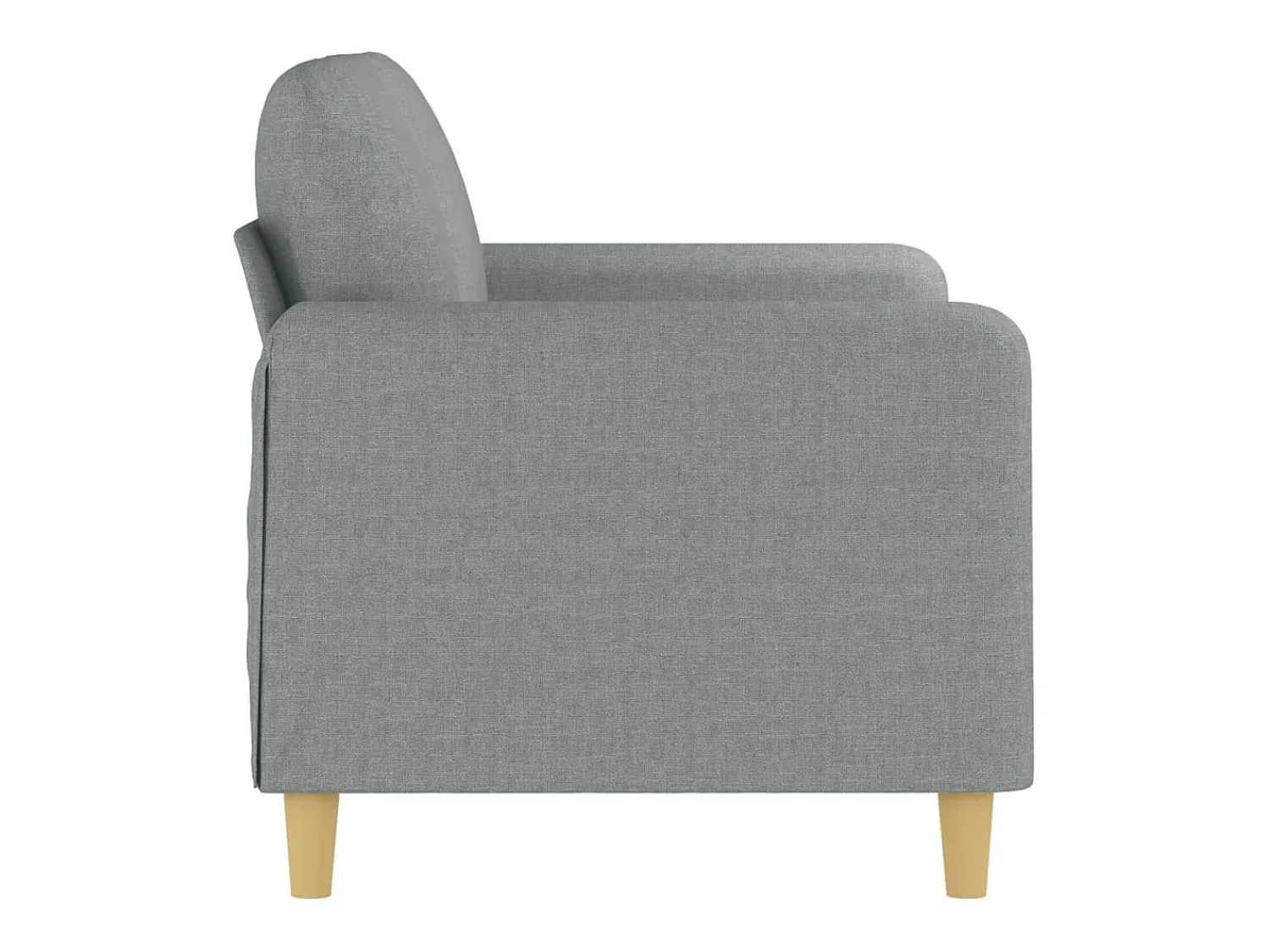 Sofá| Sofá de 2 lugares em tecido 120 cm cinzento-claro PT792059 Cinzento claro