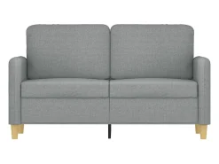 Sofá| Sofá de 2 lugares em tecido 120 cm cinzento-claro PT792059 Cinzento claro