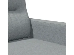 Sofá*vidaxl Sofá de 2 lugares em tecido 120 cm -claro Cinzento