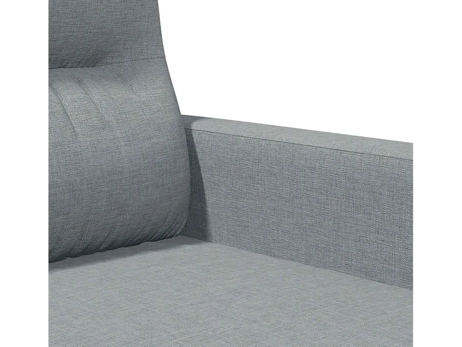 Sofá*vidaxl Sofá de 2 lugares em tecido 120 cm -claro Cinzento