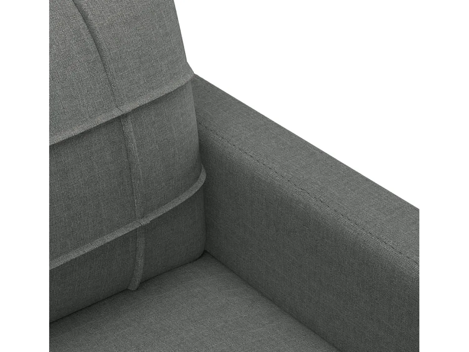 Sofá|vidaxl Sofá de 2 lugares em tecido 140 cm -escuro Cinzento
