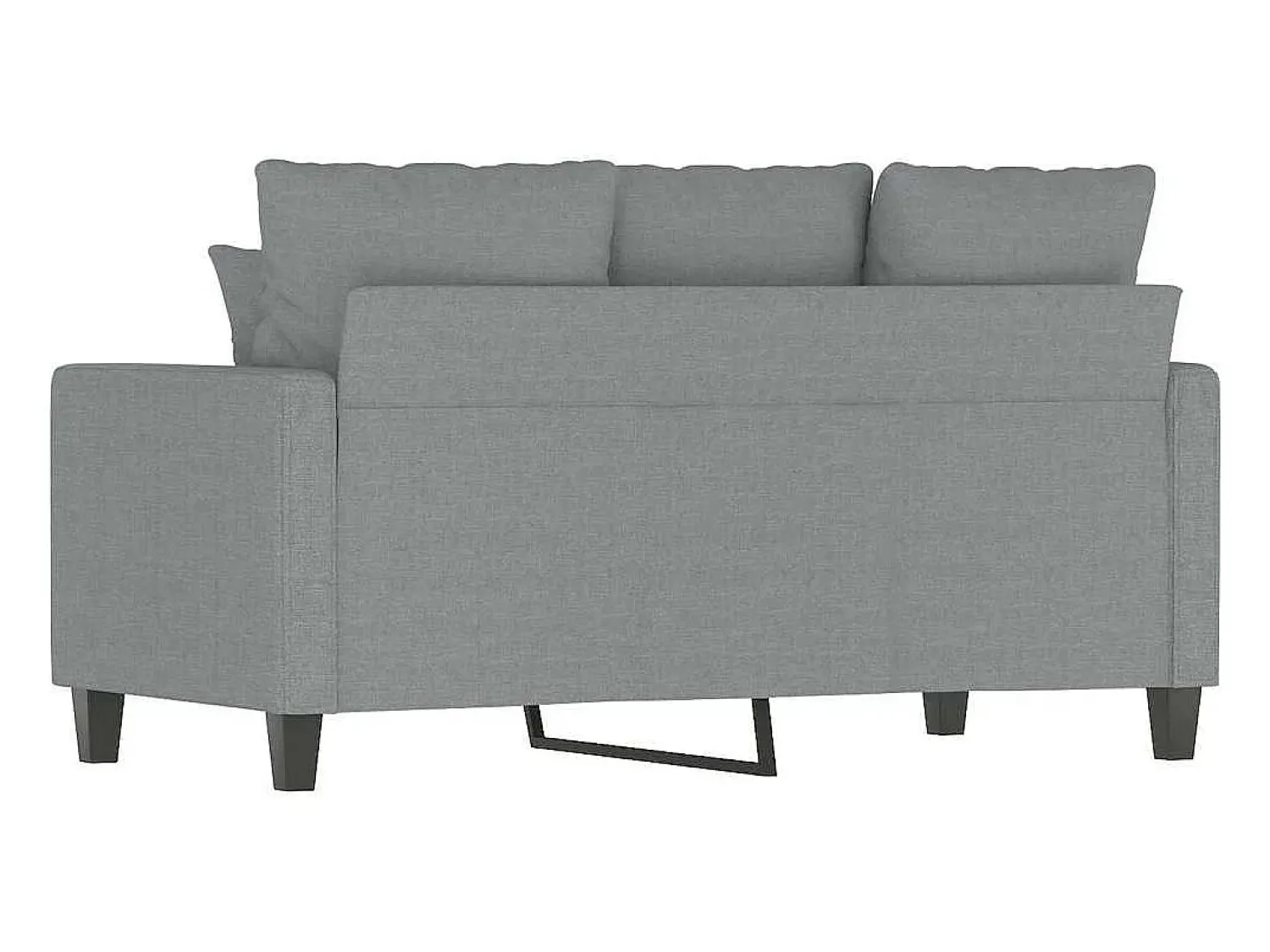 vidaxl Sofá de 2 lugares em tecido 120 cm cinzento-claro^ Sofá