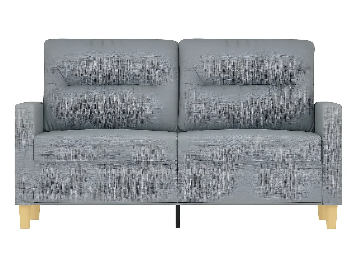 Sofá* Sofá de 2 lugares em tecido 120 cm -claro PT710993 Cinzento