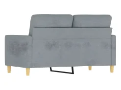 Sofá* Sofá de 2 lugares em tecido 120 cm -claro PT710993 Cinzento