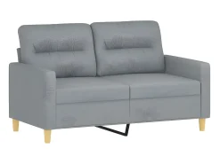 Sofá* Sofá de 2 lugares em tecido 120 cm -claro PT710993 Cinzento