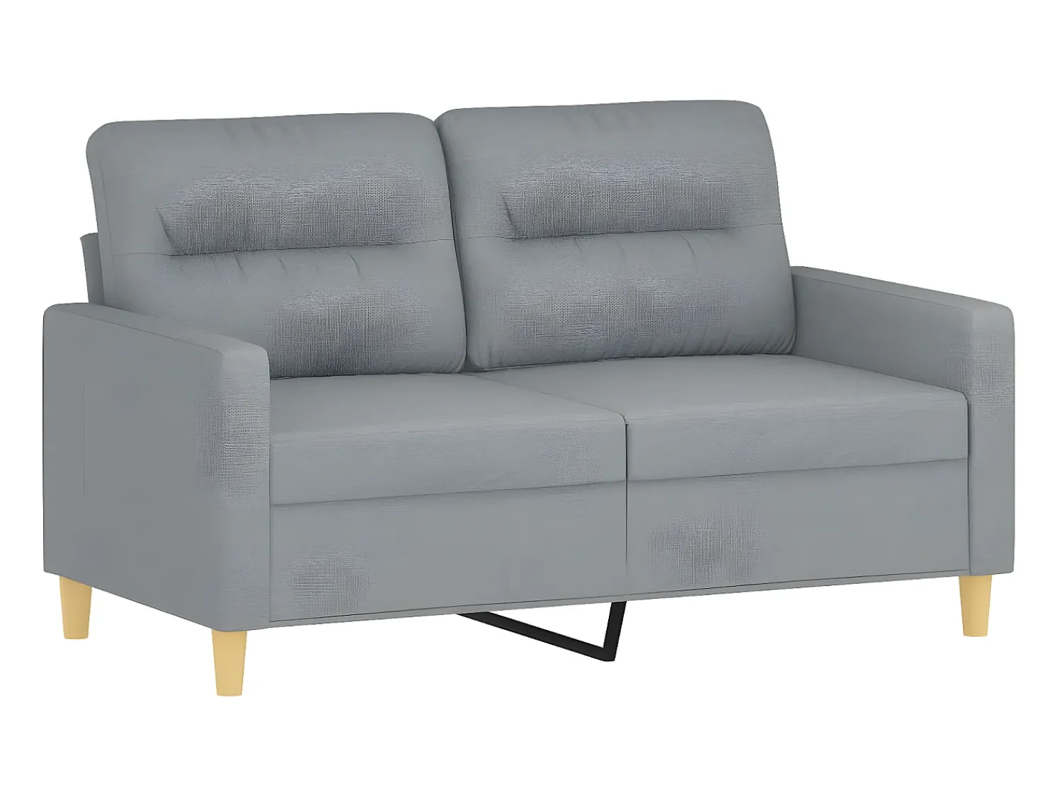 Sofá* Sofá de 2 lugares em tecido 120 cm -claro PT710993 Cinzento