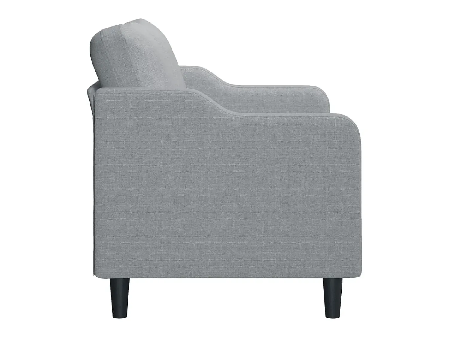 Sofá| Sofá de 2 lugares em tecido 140 cm cinzento-claro PT959133 Cinzento claro