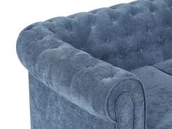 Vente-unique Sofá de 2 lugares em tecido cor CHESTERFIELD^ Sofá