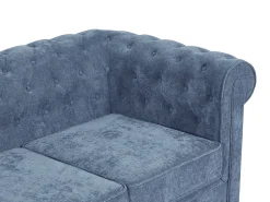Vente-unique Sofá de 2 lugares em tecido cor CHESTERFIELD^ Sofá