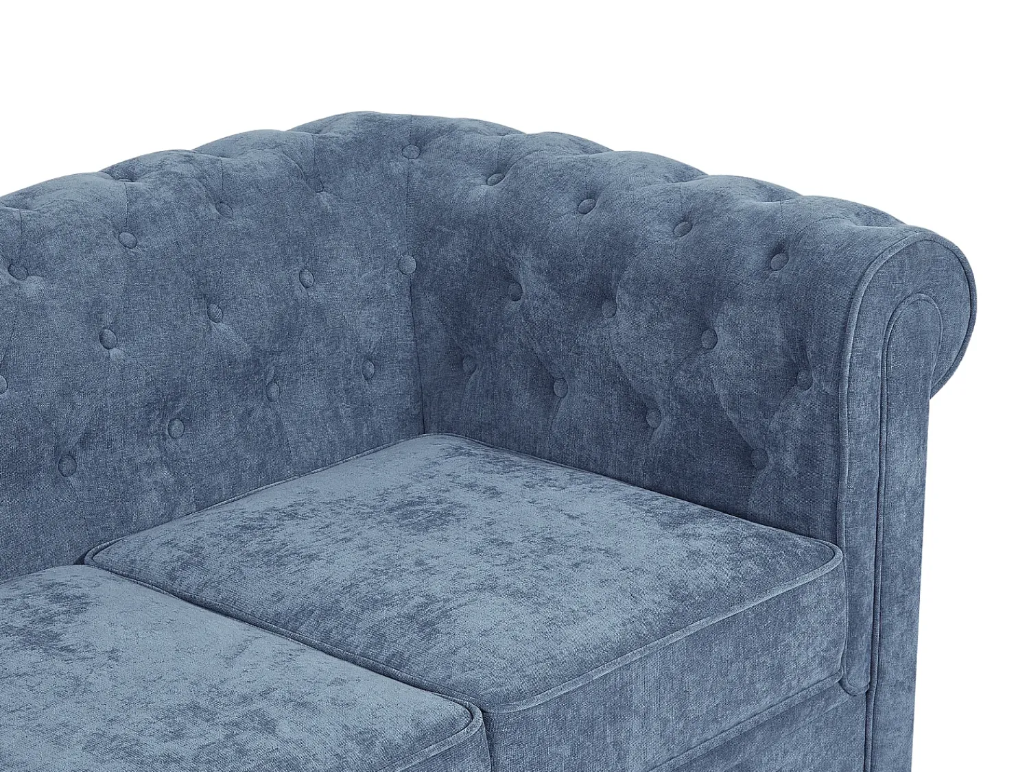 Vente-unique Sofá de 2 lugares em tecido cor CHESTERFIELD^ Sofá
