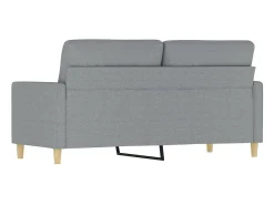 Online Sofá de 2 lugares em tecido 140 cm -claro PT560285 Cinzento