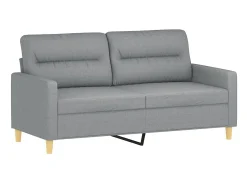Online Sofá de 2 lugares em tecido 140 cm -claro PT560285 Cinzento