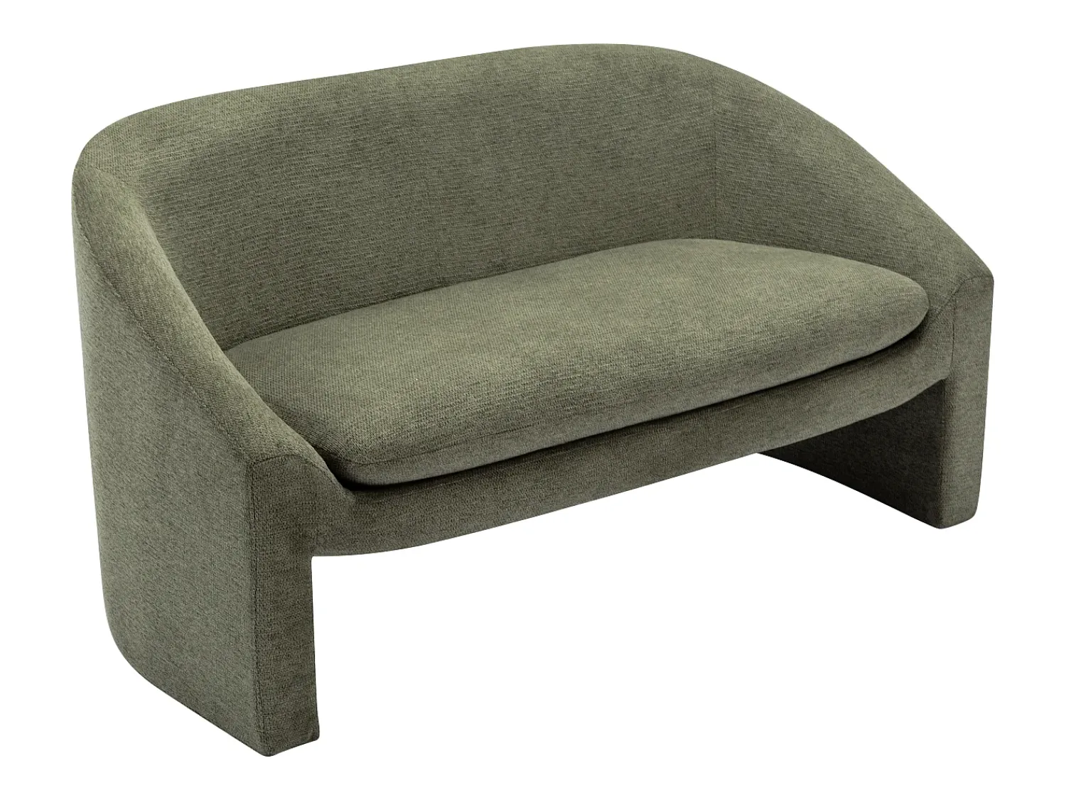 Sofá|Vente-unique Sofá de 2 lugares em tecido cor estilo design OSSANA Verde