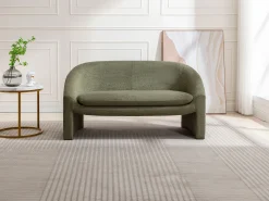 Sofá|Vente-unique Sofá de 2 lugares em tecido cor estilo design OSSANA Verde