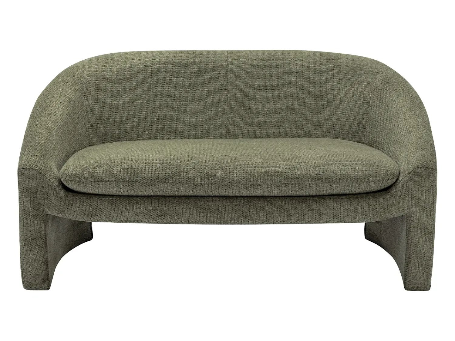 Sofá|Vente-unique Sofá de 2 lugares em tecido cor estilo design OSSANA Verde