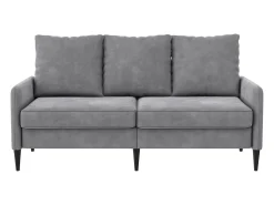 Sale Dorel Home Sofá de 3 lugares em veludo claro Cinzento