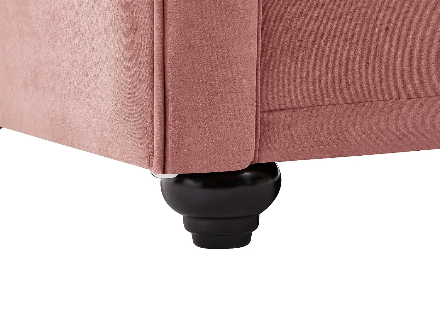 Sofá*Vente-unique Sofá de 2 lugares em veludo cor-de-rosa pastel - CHESTERFIELD Rosa claro