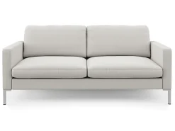 Sofá|Dorel Home Sofá de 3 lugares em veludo cinzento escuro Branco