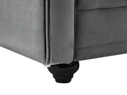 Best Vente-unique Sofá de 2 lugares em veludo antracite - CHESTERFIELD Cinza antracite