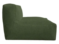 Sofá|Vente-unique Sofá de 2 lugares em veludo canelado cor estilo contemporâneo NOUMARA Verde