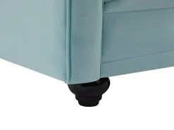 Sofá|Vente-unique Sofá de 2 lugares em veludo azul pastel - CHESTERFIELD Azul claro