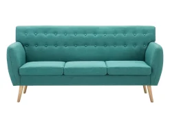 Sofá* Sofá de 3 lugares estofos de tecido 172x70x82 cm PT847030 Verde