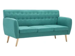 Sofá* Sofá de 3 lugares estofos de tecido 172x70x82 cm PT847030 Verde