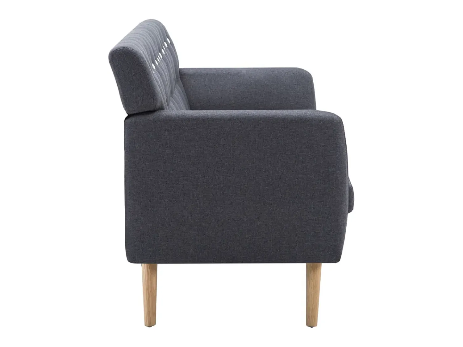 Sofá*vidaxl Sofá de 3 lugares estofos de tecido 172x70x82cm escuro Cinzento